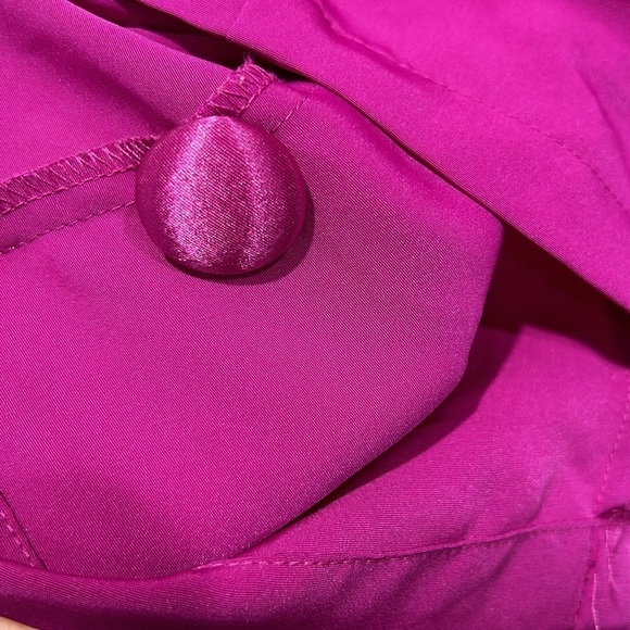 Vintage Victoria's Secret Purple double button satin Blazer Jacket Size Large - Picture 7 of 7